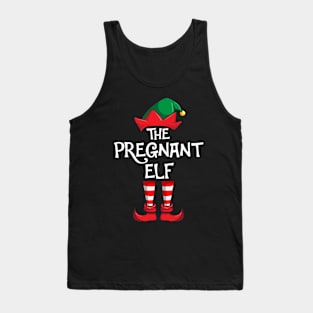 Pregnant Elf Matching Family Christmas Tank Top